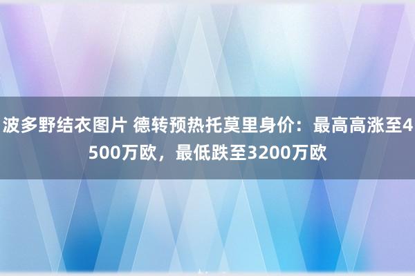 波多野结衣图片 德转预热托莫里身价：最高高涨至4500万欧，最低跌至3200万欧